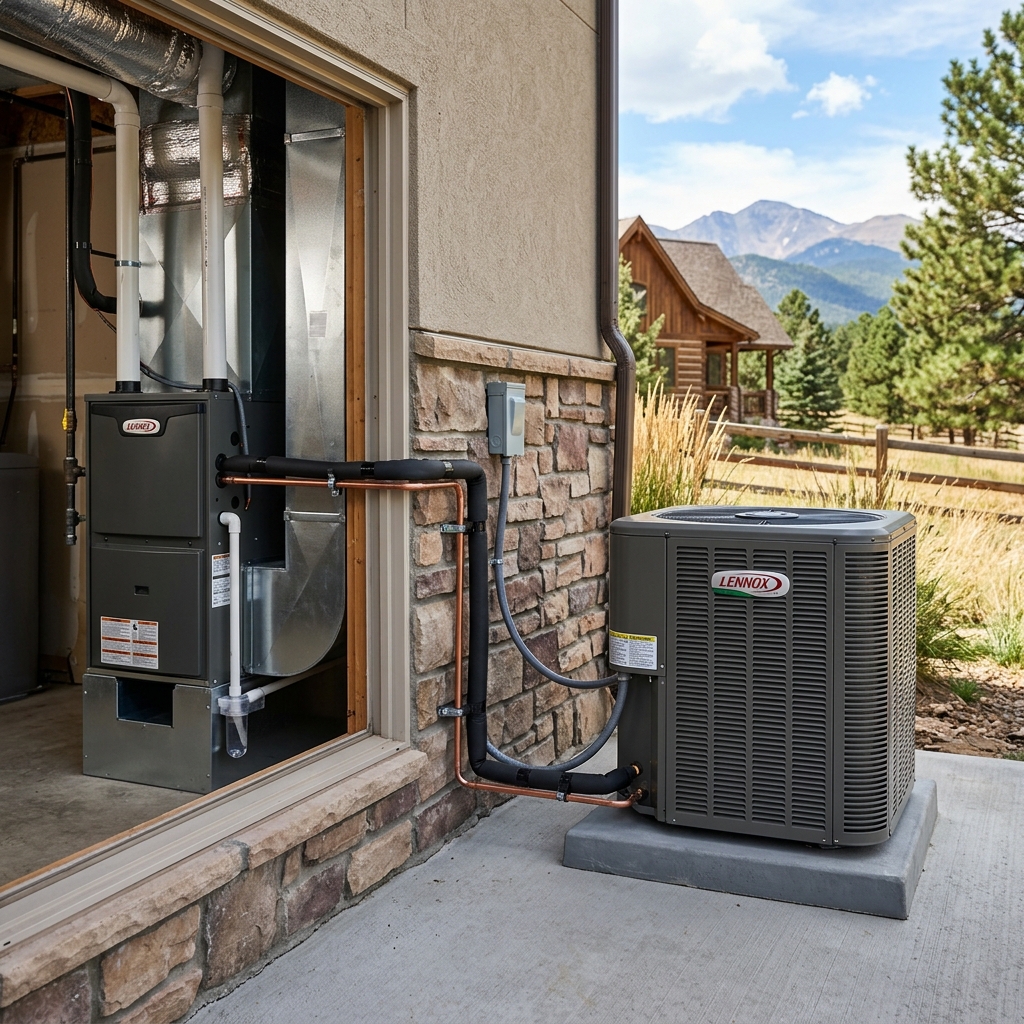 Lennox HVAC system installed at a Pueblo Colorado home