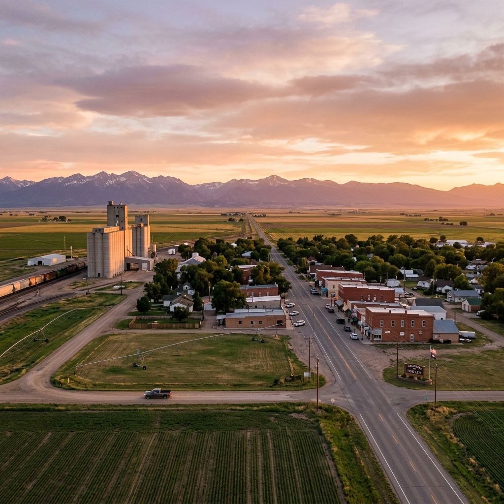 Fowler Colorado small agricultural town on the plains