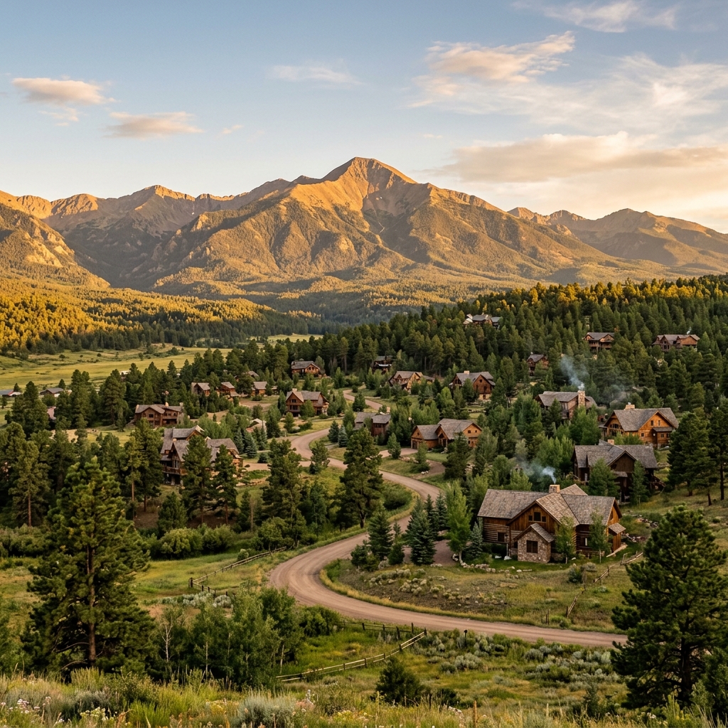 Rye Colorado mountain community with Greenhorn Mountain and Wet Mountains